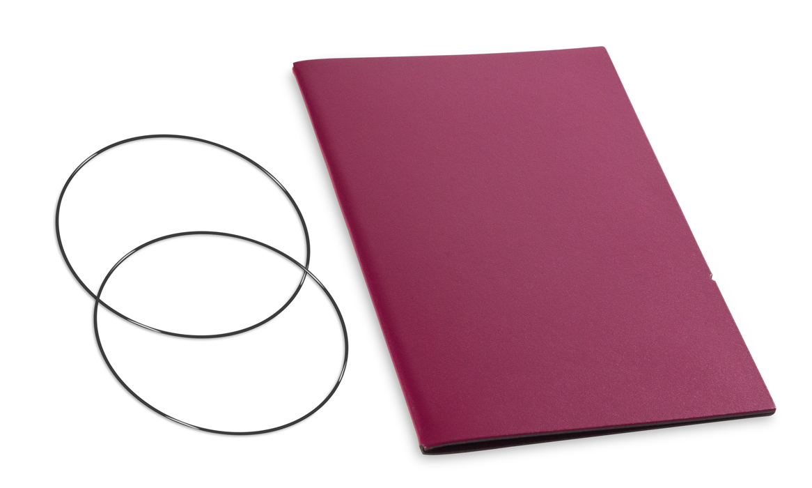A5 Cover for 1 inlay, Lefa purple incl. ElastiXs (L270)
