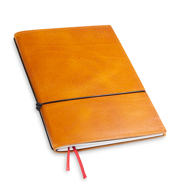 A5 1er notebook nature leather cognac, 1 inlay (L10)