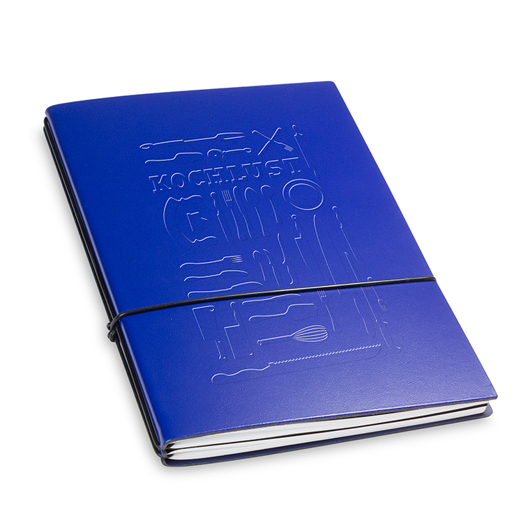 A5 2er cookbook Lefa blue, 2 inlays (L280)