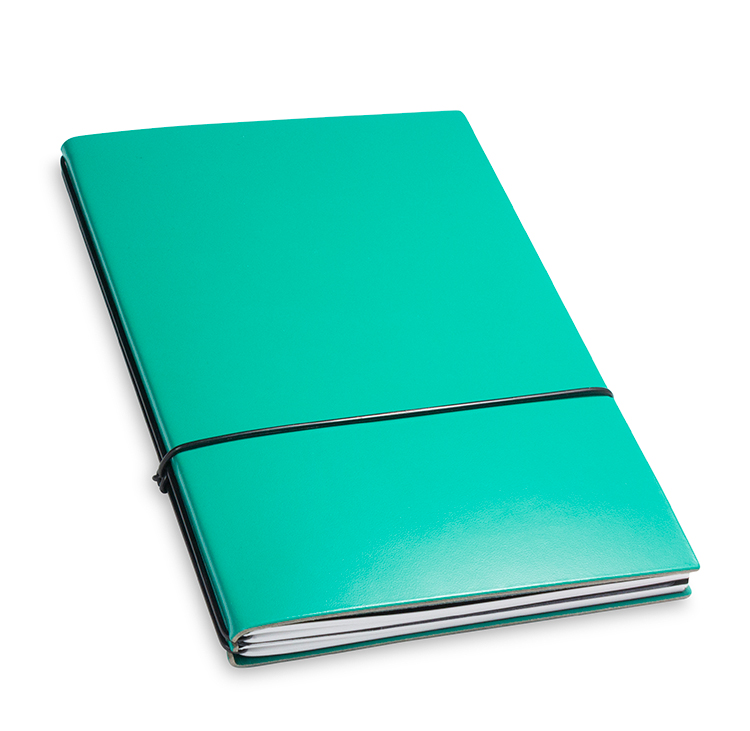 A5 2er notebook Lefa turquoise green, 2 inlays (L175)