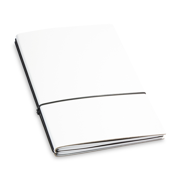 A5 2er notebook Lefa white, 2 inlays (L150)