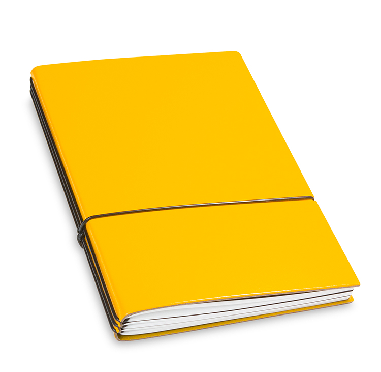 A5 3er notebook Lefa yellow, 3 inlays (L240)
