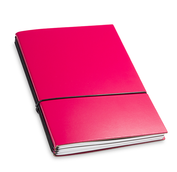 A5 3er notebook Lefa magenta, 3 inlays (L260)