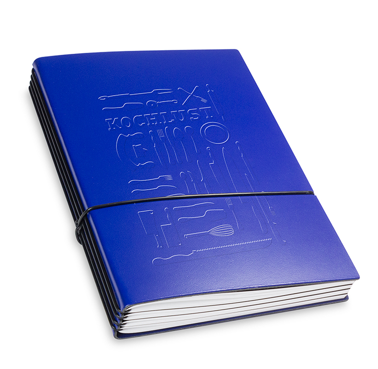 A5 4er cookbook Lefa blue, 4 inlays (L280)