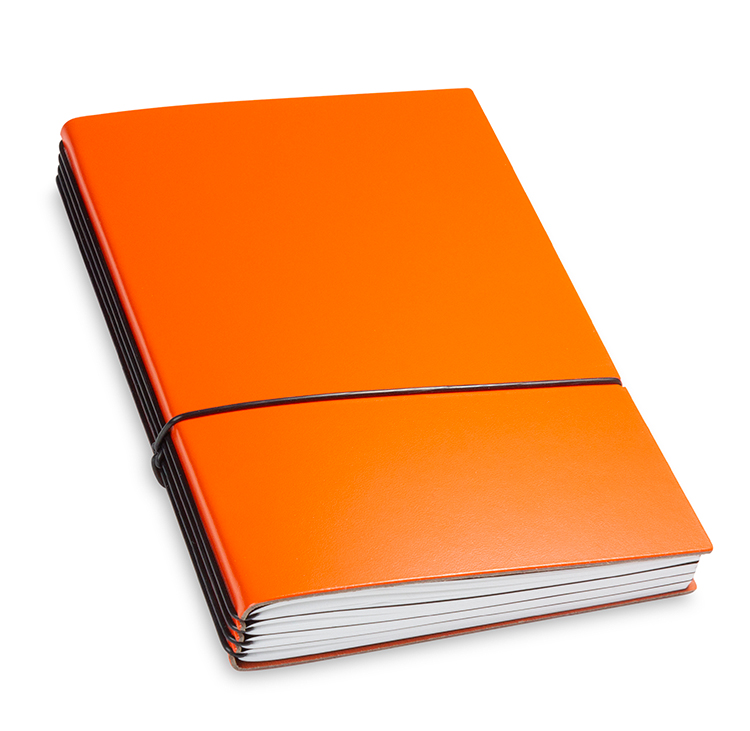 A5 4er Lefa orange avec semainier classic 2025 et deux carnets de notes (L250)