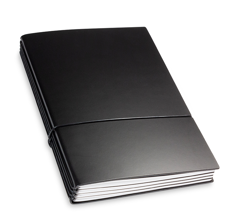 A5 4er Lefa noir avec semainier classic 2025 et deux carnets de notes (L170)