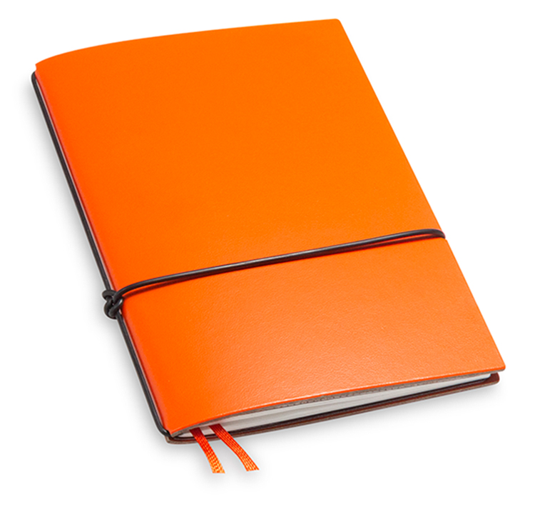 A6 1er Lefa orange avec 1 carnet de notes (L250)