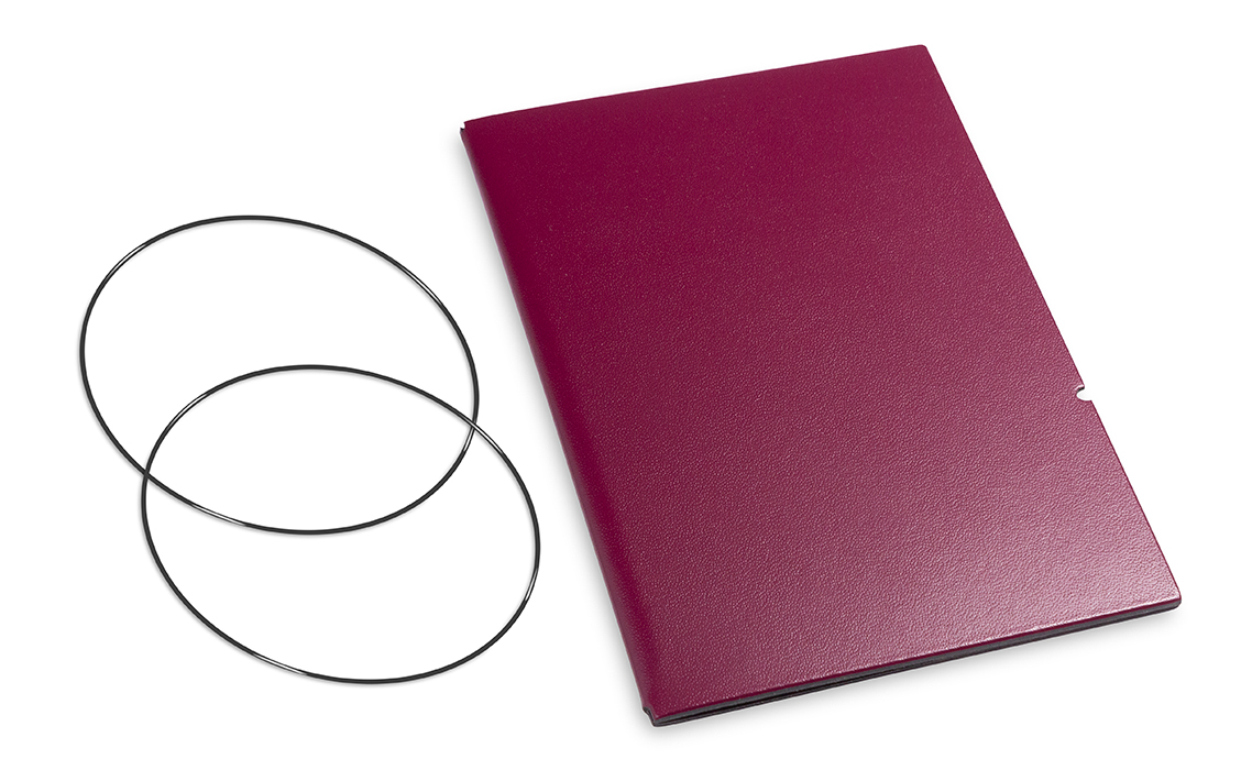 A6 Cover for 1 inlay, Lefa purple incl. ElastiXs (L270)