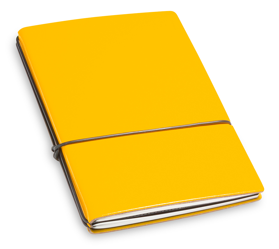 A6 2er Lefa jaune avec 2 carnets de notes (L240)