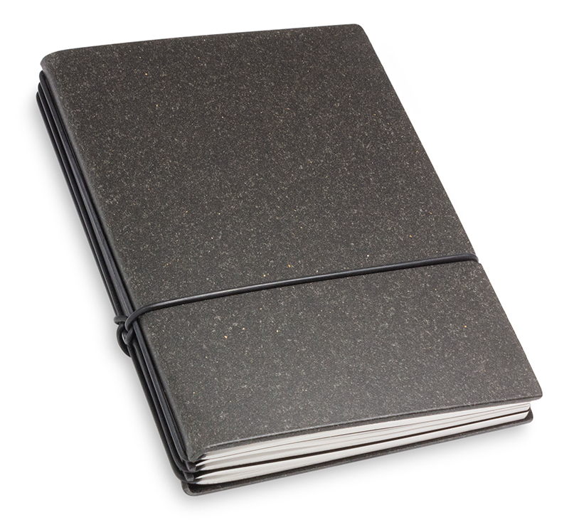 A6 3er Lefa notebook with weekly calendar 2024, uncoated graphite (L180)