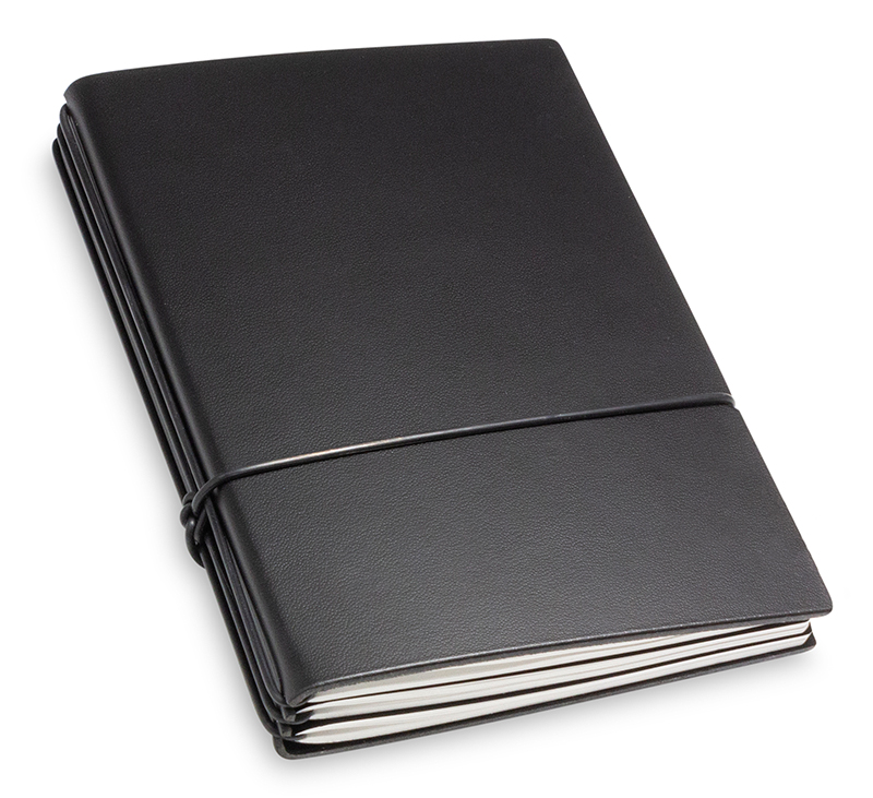 A6 3er Lefa notebook with weekly calendar 2021, coated black (L170)