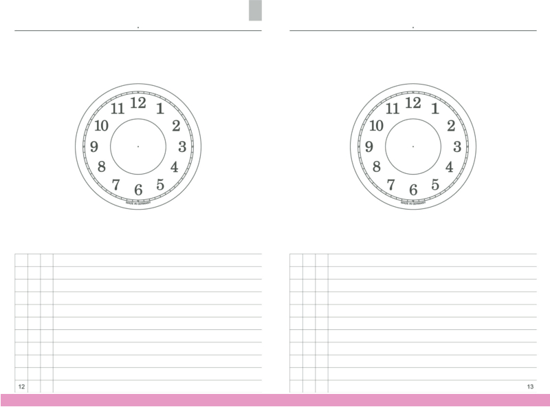 A6 Notebooklet "Time Circles" daily planner