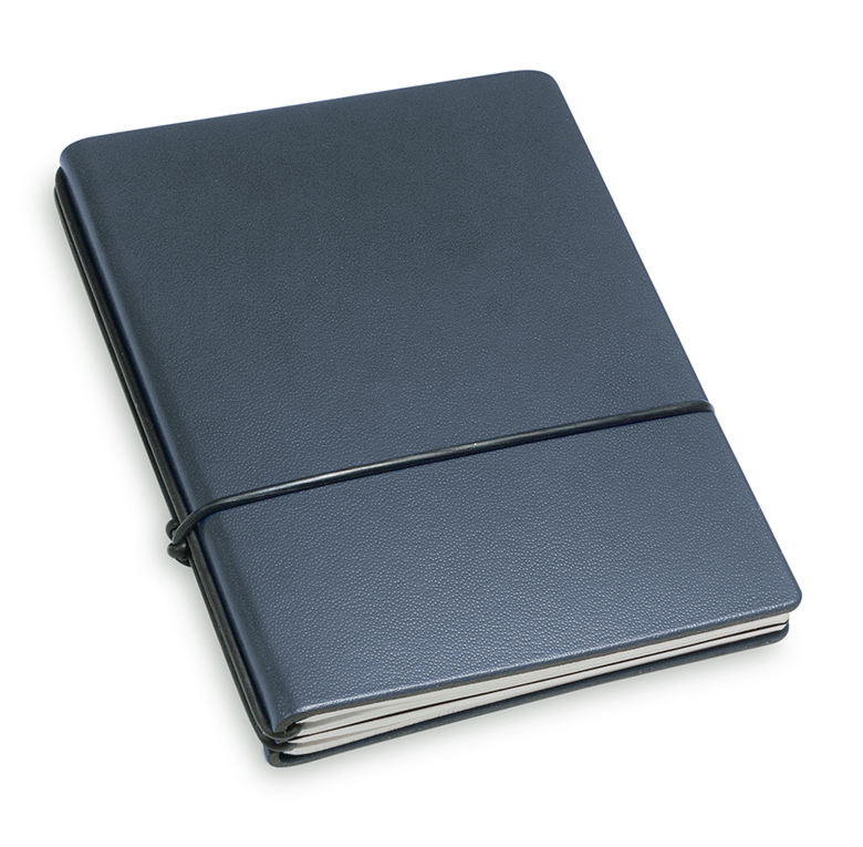 A7 2er Lefa notebook dark blue, 2 inlays (L-002-DB)