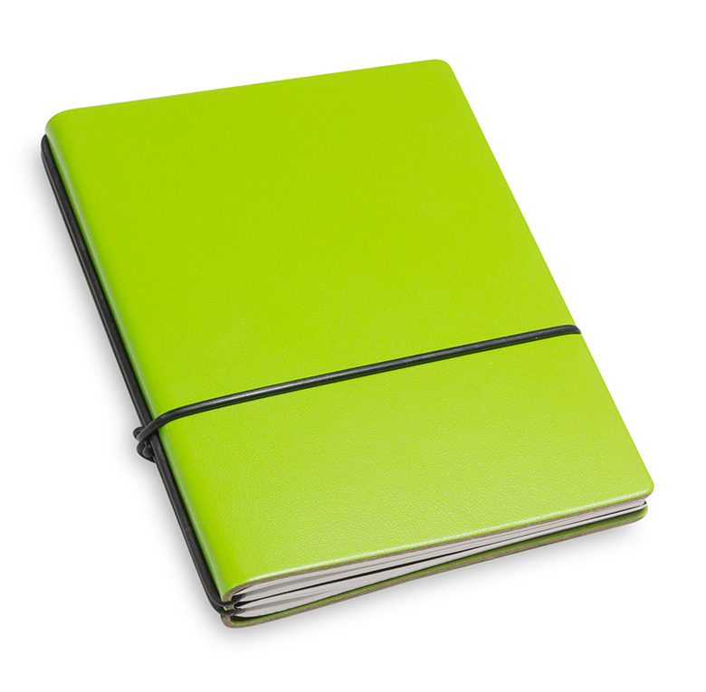 A7 2er Lefa notebook green, 2 inlays (L230)