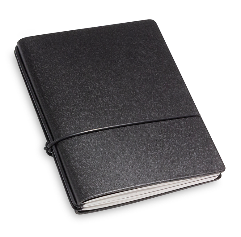 A7 2er Lefa notebook black, 2 inlays (L170)
