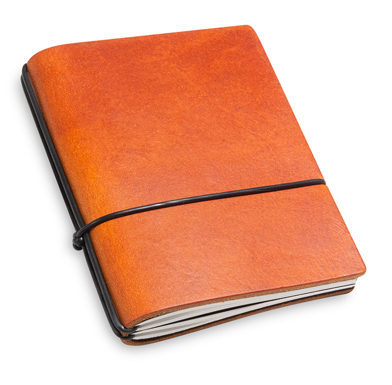 A7 2er Leather nature organizer with weekly calendar 2025, brandy (L50)