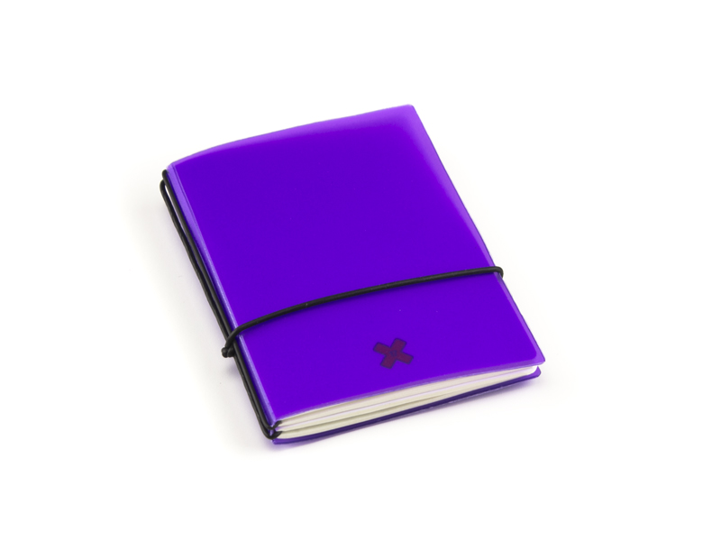 A7 2er HardSkin notebook dark purple, 2 inlays
