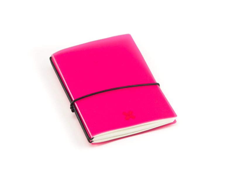 A7 2er HardSkin notebook raspberry, 2 inlays