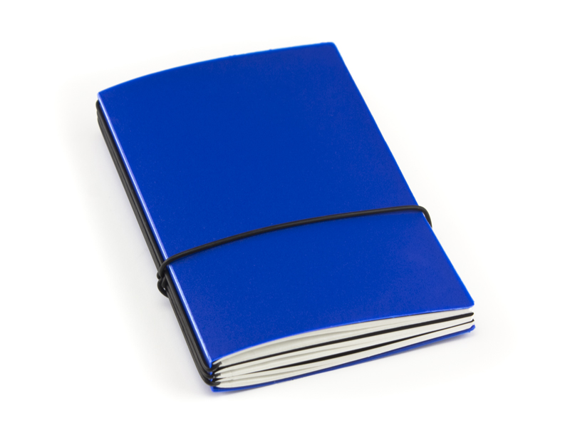 A6 3er HardSkin notebook royal blue, 3 inlays