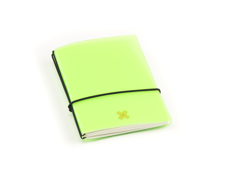 A7 2er HardSkin notebook green, 2 inlays