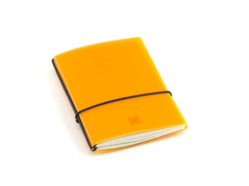A7 2er HardSkin notebook tangerine, 2 inlays