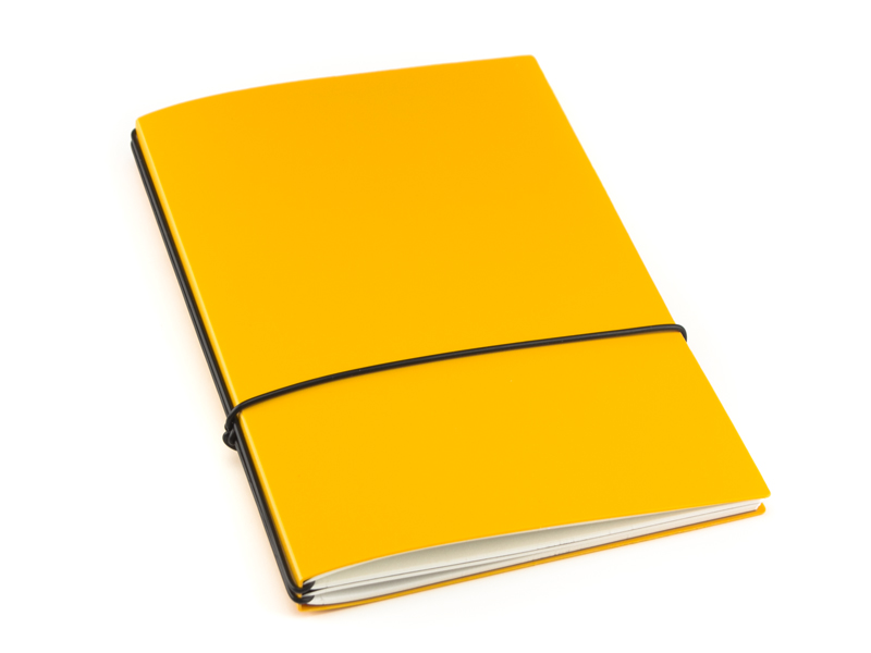 A5 2er HardSkin notebook mango, 2 inlays