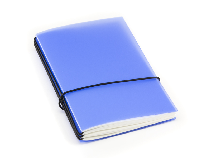 A6 3er HardSkin notebook ocean blue, 3 inlays