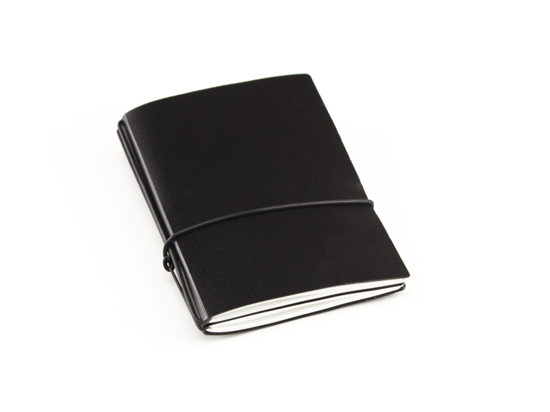 A7 2er HardSkin notebook black, 2 inlays