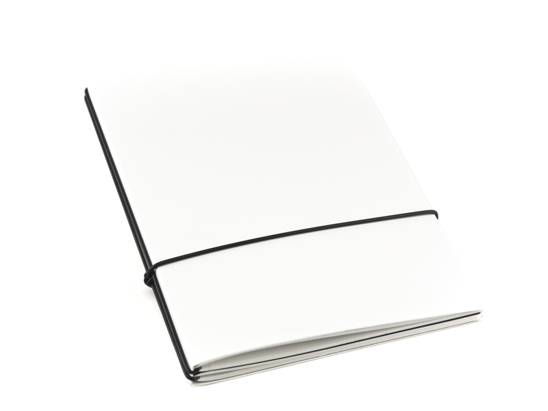 A5 2er HardSkin notebook white, 2 inlays
