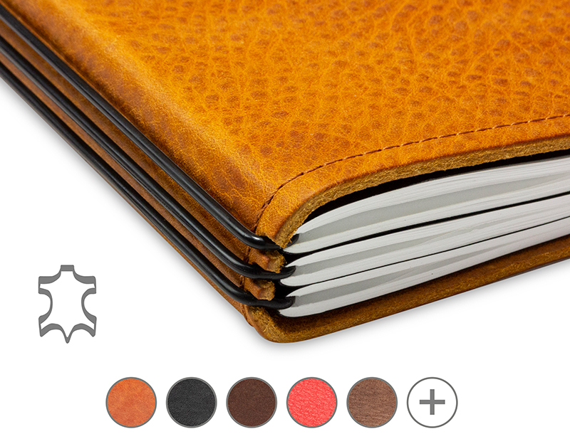 A4+ Cover Leather vegetable tanned for 1 to 3 inserts