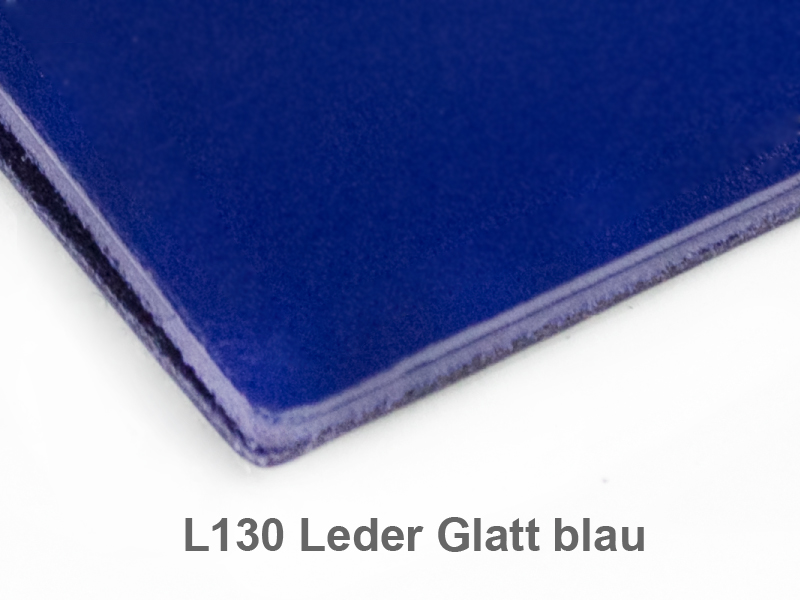 X-Steno Leder glatt blau mit 1 Einlage