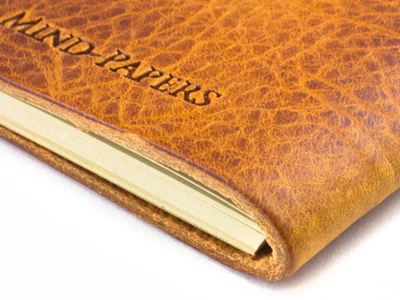 A6 Mind-Papers Leather vegetable tanned