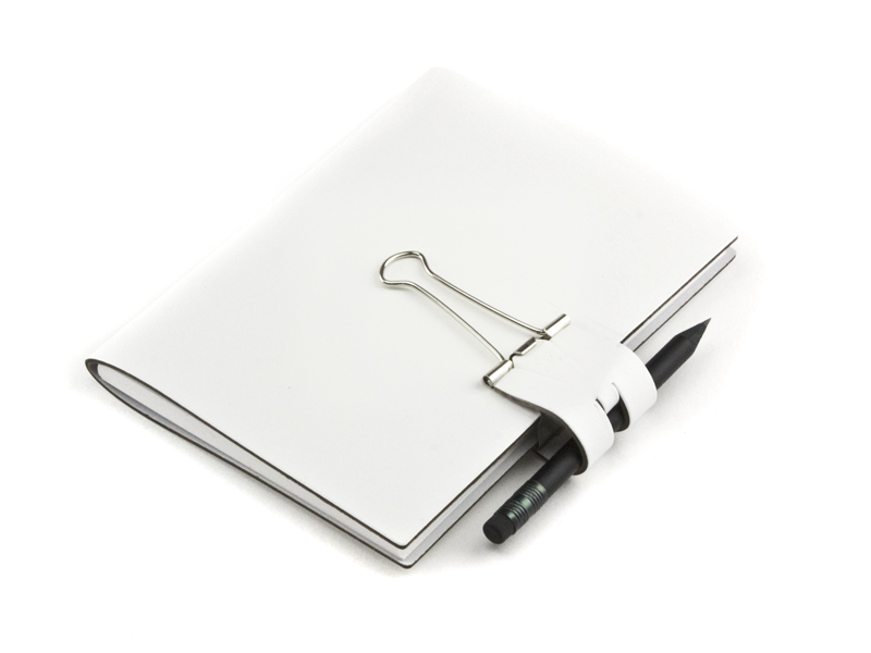 A6 Mind-Papers Bonded Leather, white (L150)