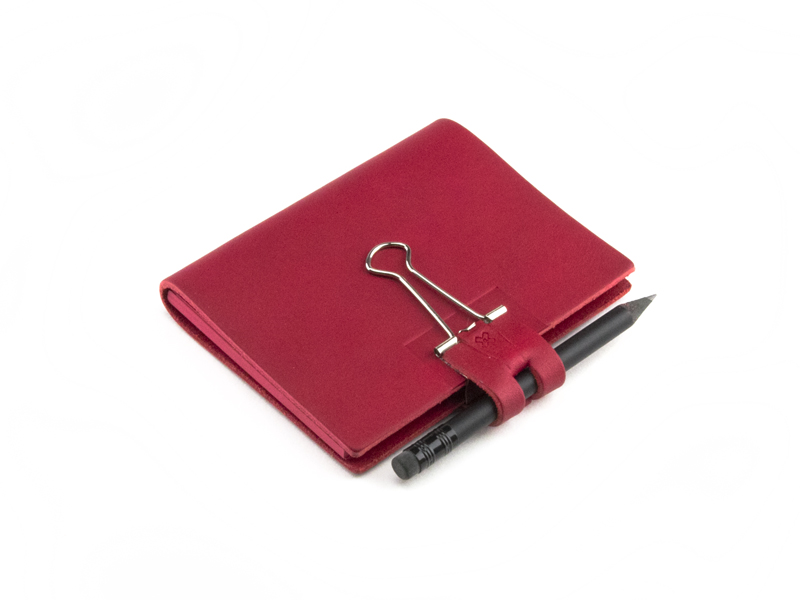 A7 Mind-Papers leather nature, red (L20)