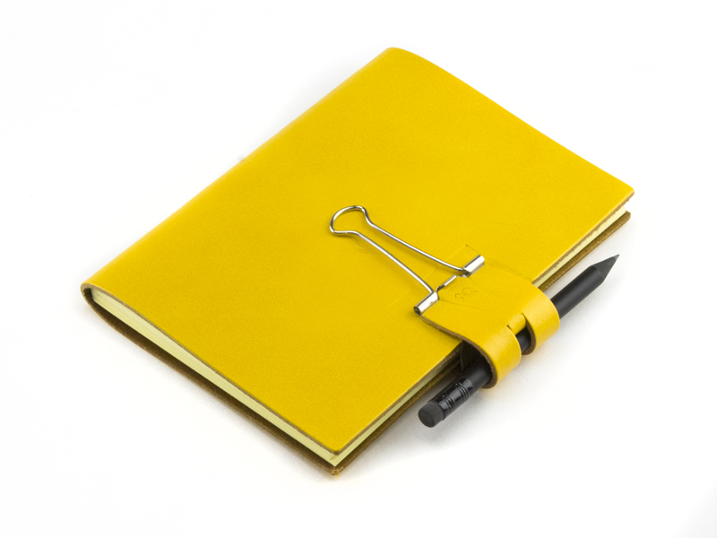 A6 Mind-Papers Bonded Leather, yellow (L240)