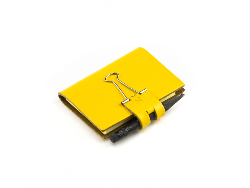 A8 Mind-Papers smooth leather, yellow (L70)