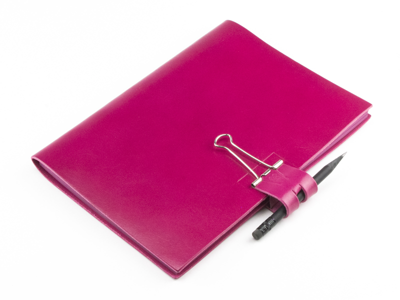 A5 Mind-Papers bonded leather, magenta (L260)