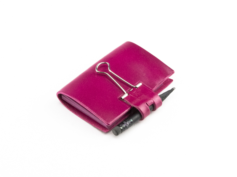 A8 Mind-Papers cuir lisse, magenta (L120)