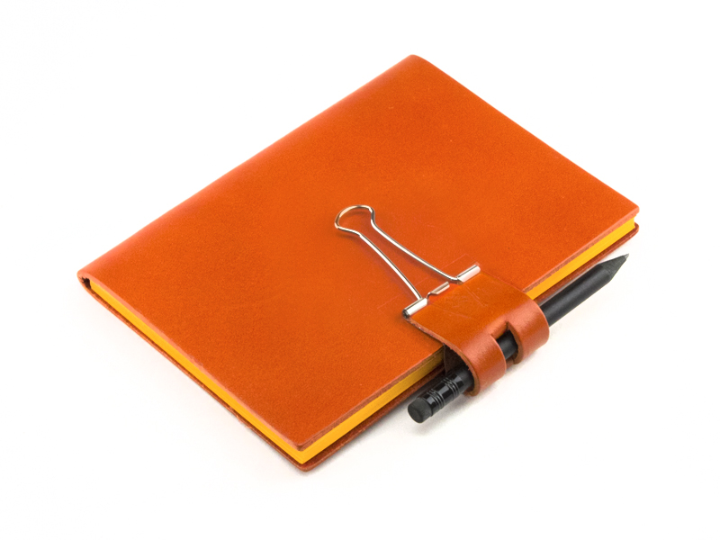 A6 Mind-Papers Bonded Leather, orange (L250)
