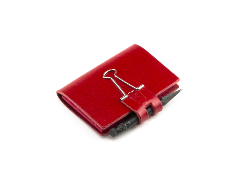 A8 Mind-Papers cuir lisse, rouge (L90)
