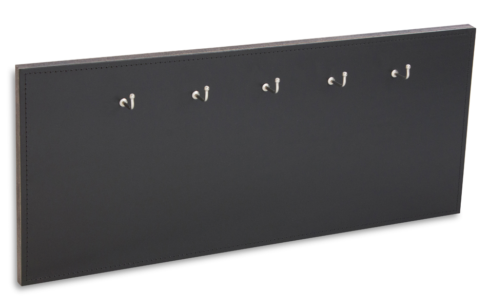 X17 Key hooks smooth leather with 5 or 10 hooks