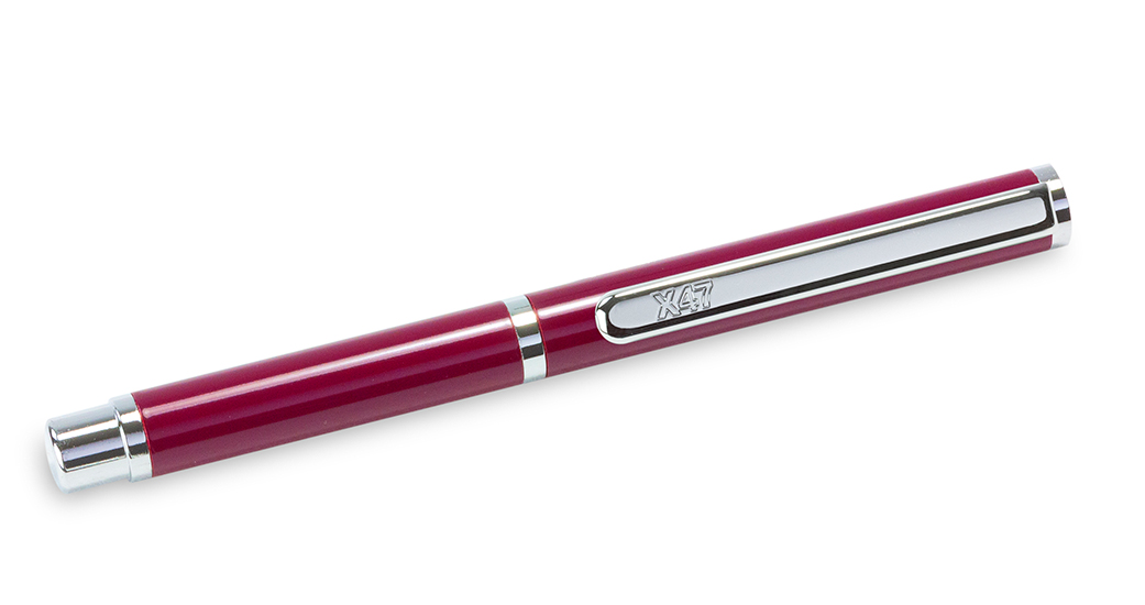 X47-Ball pen MINI, claret violet, 9 cm