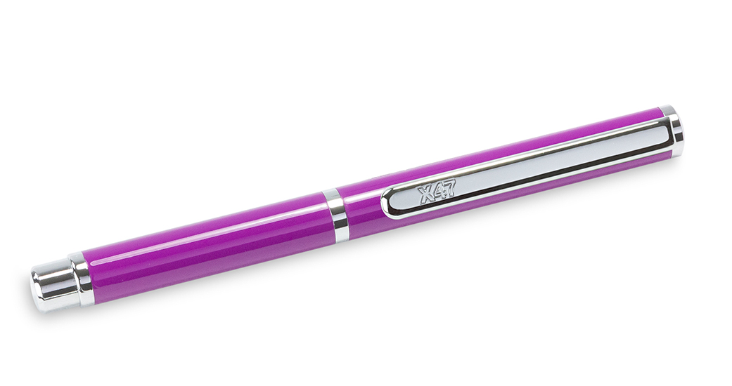 X47-Ball pen MINI, purple, 9 cm