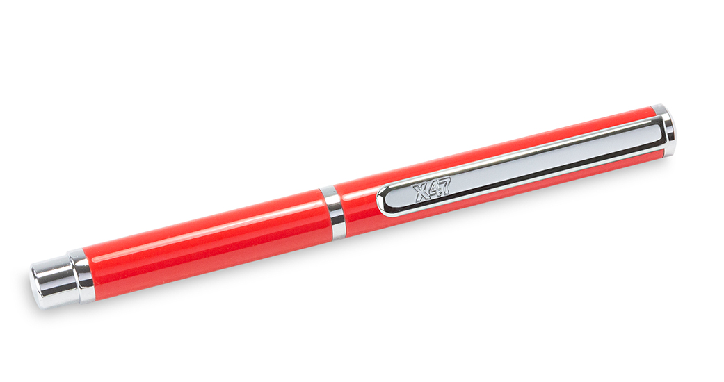X47-Ball pen MINI, red, 9 cm