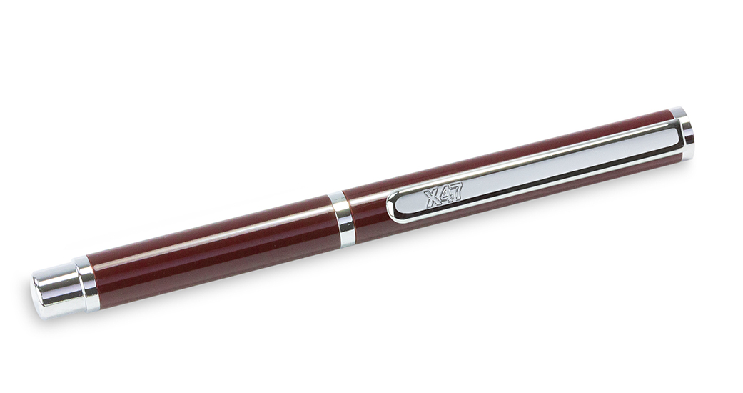 X47-Ball pen MINI, chocolate brown, 9 cm