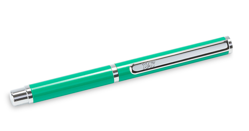X47-Ball pen MINI, turquoise, 9 cm