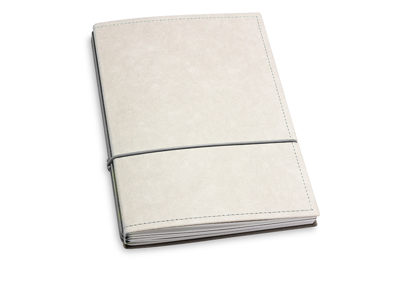 A5 3er notebook texon stone / grey, 3 inlays (L200)
