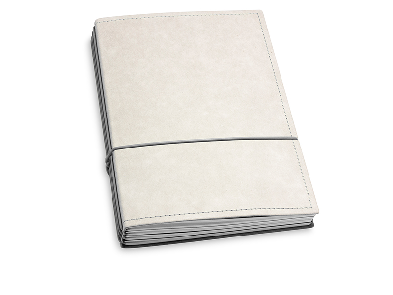 A5 4er notebook texon stone / grey, 4 inlays (L200)