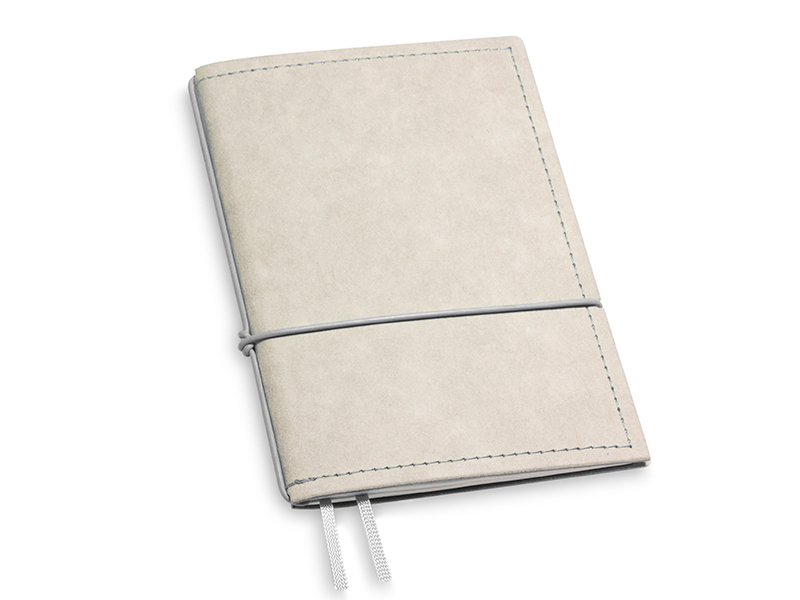 A6 1er notebook Texon stone / grey, 1 inlay (L200)