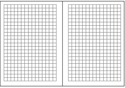 A7 Notebooklet - checkered - pack of two